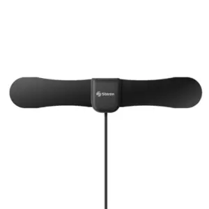 Antena Steren Digital Minimalista Plana para Interior Color Negro