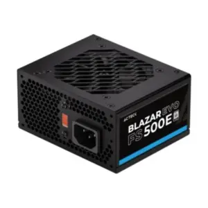 Fuente de Poder Acteck Blazar Evo FS500E SFX 500W  1x20+4 pin + 1xAtx 4 + 2xSata  2xMolex 4 pin Negro