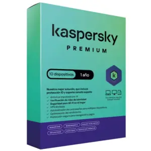 Licencia Antivirus Kaspersky Premium 1 Año 10 Dispositivos
