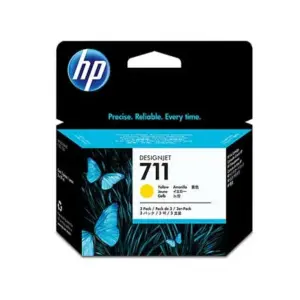 Tinta HP LF 711 Amarillo 3Pack DesignJet