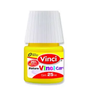 Pintura Cartel Vinci 25 ml Amarillo Limón #50 Caja c/10 piezas
