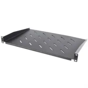 Charola Intellinet Fija Cantilever Rack 19" 1U Ventilada 30cm Color Negro