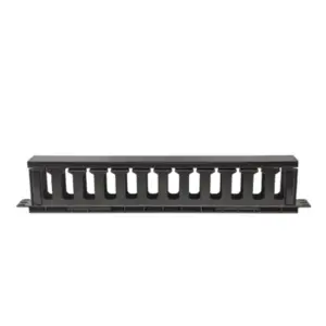 Organizador Intellinet Cables 19" 1U Horizontal Plástico Color Negro