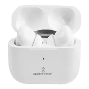 AUDIFONOS PERFECT CHOICE TWS ENC CARGA INALAMBRICA NESH - BLANCO