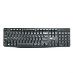 Teclado Inalambrico Stylos 105 Teclas Conexión USB nano 2.4Ghz Negro