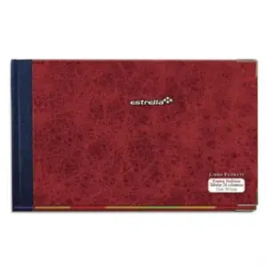 Libro Florette Estrella Forma Italiana Tabular de 24 Columnas con 96 Hojas Papel Bond