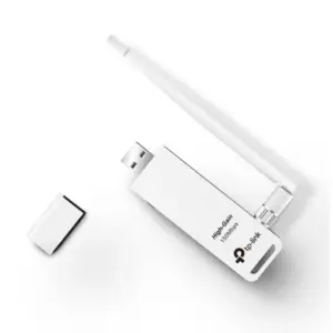 Adaptador Wi-Fi USB TP-Link TL-WN722N N150 150Mbps 2.4GHz Antena Desmontable 4dBi