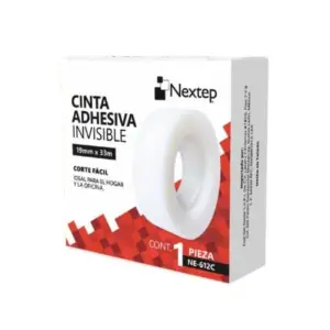 Cinta Adhesiva Invisible Nextep 19mm x 33mts c/4