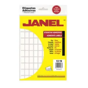 ETIQUETA JANEL ADHESIVA 13X19 C/1800 #22