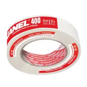 CINTA ADHESIVA JANEL DOBLE CAPA POLIESTER 400 18 X 50