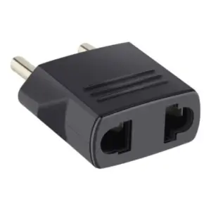 Adaptador Steren Americano a Europeo Color Negro