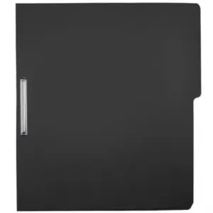 Carpeta Pressboard Kyma C/Broche 8cm Tamaño Carta Negro Paquete C/5