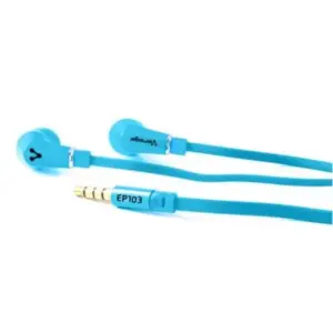 Audífonos Alámbricos Vorago EP-103 Manos Libres 3.5mm Color Azul