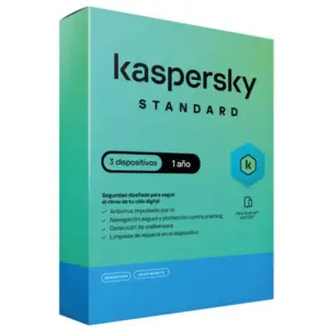Licencia Antivirus Kaspersky Standard 1 Año 3 Dispositivos