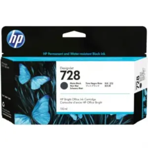 Tinta HP LF DesignJet 728 130ml Color Negro Mate