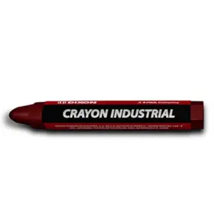 Crayón de Cera Industrial  Dixon Rojo Caja con 10 Piezas