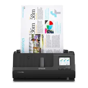 Escaner Epson Inalámbrico de Documentos Workforce Es-C380W con Pantalla Tactil