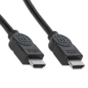 Cable Manhattan HDMI 1.3 M-M Alta Velocidad Blindado 15m Color Negro
