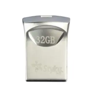 Memoria USB Stylos ST125 32GB Conexion Tipo A 2.0 Mini Metalica Plata