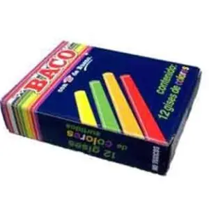 GIS BACO COLORES CAJITA C/12 PIEZAS