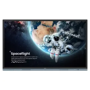 Pantalla BenQ 75" RM7504 Interactiva IR Anti-Germenes 4K UHD 3840x2160 50 Puntos Touch Android 13