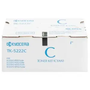 Tóner Kyocera TK-5222C 1.2K Páginas Compatible P5021cdn/P5021cdw/M5521cdn/M5521cdw Color Cian
