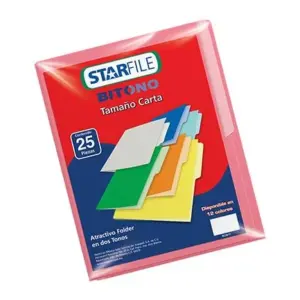 FOLDER BITONO MAPASA T.CARTA ROSA C/25