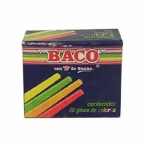 GIS BACO COLORES CAJITA C/50 PIEZAS