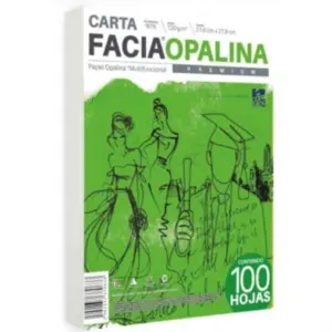 Papel Facia Opalina Carta Blanca C/100 120Grs
