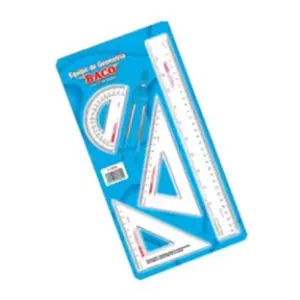 Equipo Geometría BACO ND-5050 Mediano C-106 con Regla de 30 cm