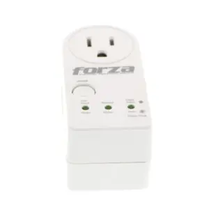 Protector de Voltaje Forza FVP-1201B 900J/1800W Capacidad de Protección y Temporizador Giro de 350° RJ45-120V Blanco