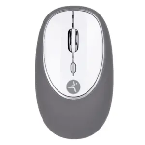 Mouse Inalámbrico TechZone Jelly Mate Grey de ABS Silicón 3 Botones 1200 DPI con Batería AAA incluida Gris
