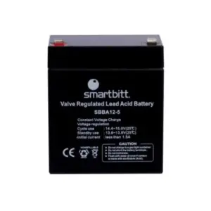 Batería Smartbitt Plomo-Ácido 12V 5Ah Color Negro
