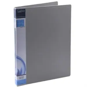FOLDER PLASTICO CELICA C/BROCHE DE PALANCA CARTA GRIS