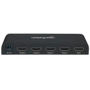 Video Splitter Manhattan HDMI 4K UHDTV 4 Puertos Color Negro