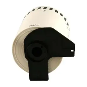 Cinta Etiquetadora Brother DK2243 Papel Negro sobre Blanco de Longitud Continua 101mm x 30.48m