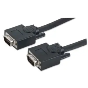 Cable Manhattan para Monitor SVGA HD15 M-M 20m Color Negro