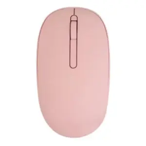 Mouse Inalámbrico Perfect Choice Whisper 2.4 GHz Conector Dual USB C/A Alcance 10m Color Rosa