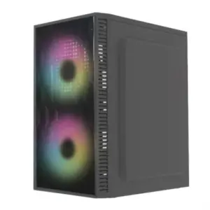 Gabinete Acteck Compacto Mini Torre Fuji GC470  Fuente ATX 500 Advanced Series Negro