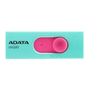 Memoria USB Adata 32 GB UV220 2.0 Color Turquesa-Rosa