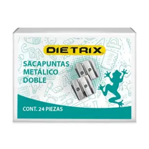 Sacapuntos Dietrix Metálico Triangular Doble Orificio Bolsa c/12