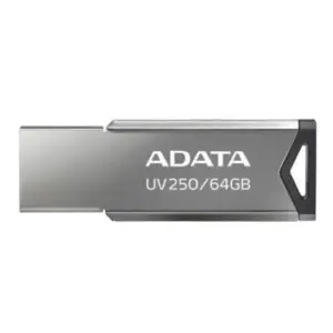 Memoria USB ADATA 64 GB UV250 Color Plata Metalica 2.0