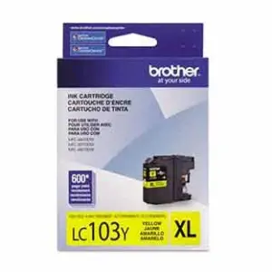 Tinta Brother LC103Y Rendimiento 600 Páginas Color Amarillo