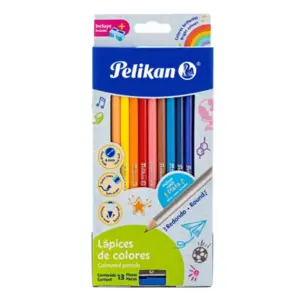Colores Pelikan Largos Redondos 4mm C/12 Pzas