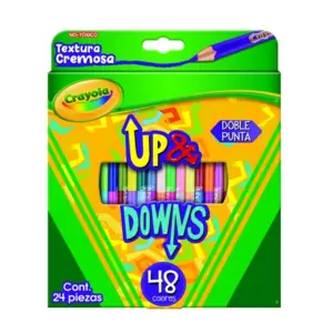 Lapices de colores Crayola Up y Downs con 24 piezas