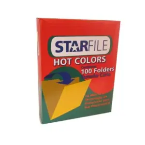 FOLDERS MAPASA HOT COLORS AMARILLO CARTA C/100
