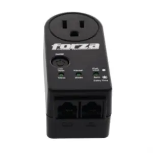Protector de Voltaje Forza FVP-1201N 900J/1800W Capacidad de Protección y Temporizador Giro de 350° Negro