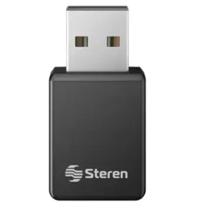 Nano Adaptador Steren USB WiFi AC600 2.4GHz y 5 GHz Doble Banda