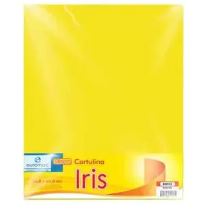 CARTULINA EUROMAC IRIS AMARILLO 50X65CM C/10