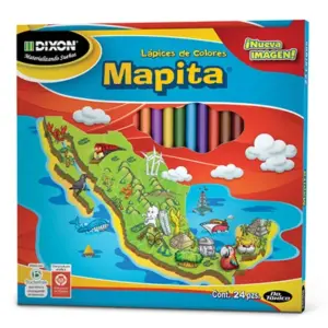 Lápices de Colores Mapita Largo Madera c/24 piezas